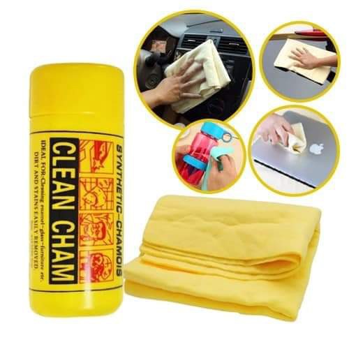 KES yellow clean cham for car wash clothes small and big COD | Shopee ...