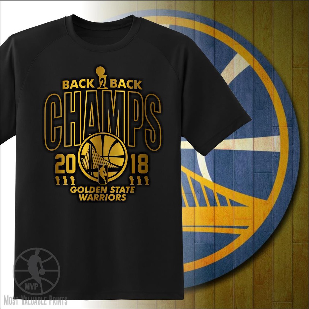 NBA GSW Golden State Warriors 2018 Championship Shirt Gold