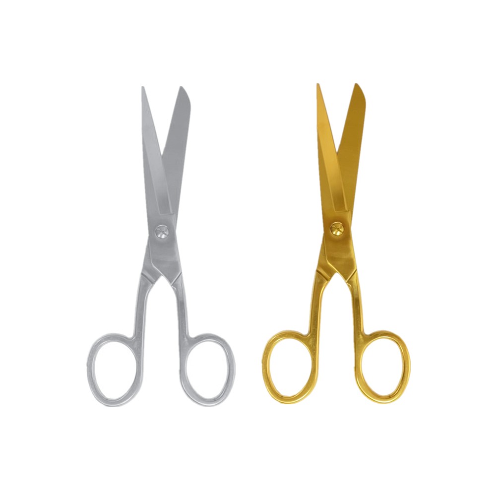 Gold Silver Scissors 7" Tailor Shears Knife Edge Craft Scissors