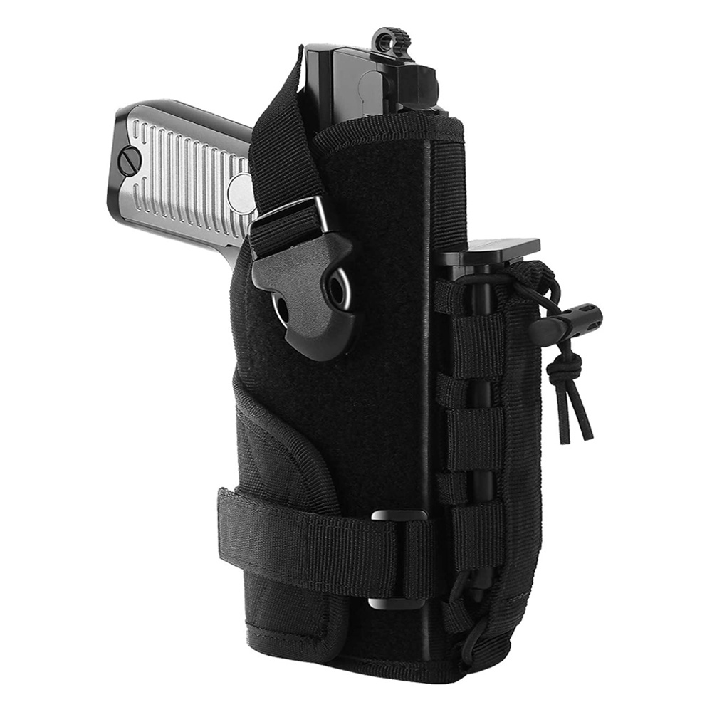 Tactical Gun Holster Airsoft Pistols Holder With Mag Pouch Molle Belt ...