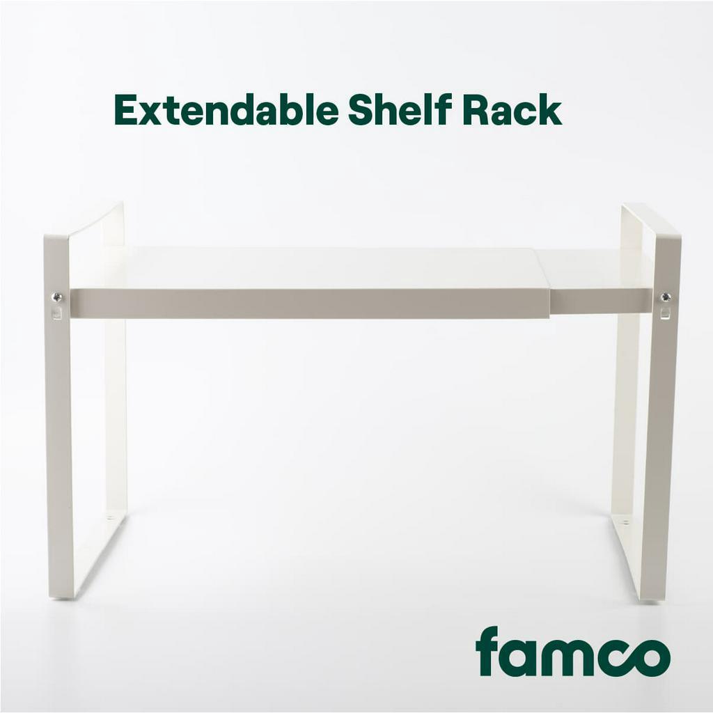 Famco Extendable Shelf Rack - 34-60cm Metal Rack for Kitchen ...