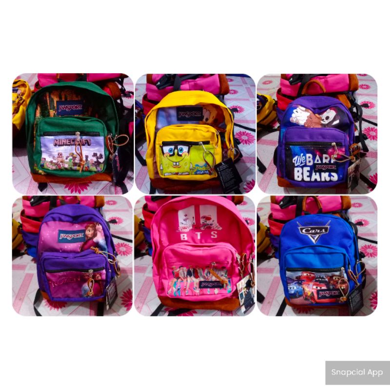 Jansport bag store cartoon character