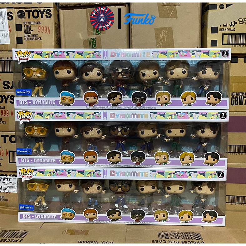 BTS 'Dynamite' Funko Pops are available at  and Walmart