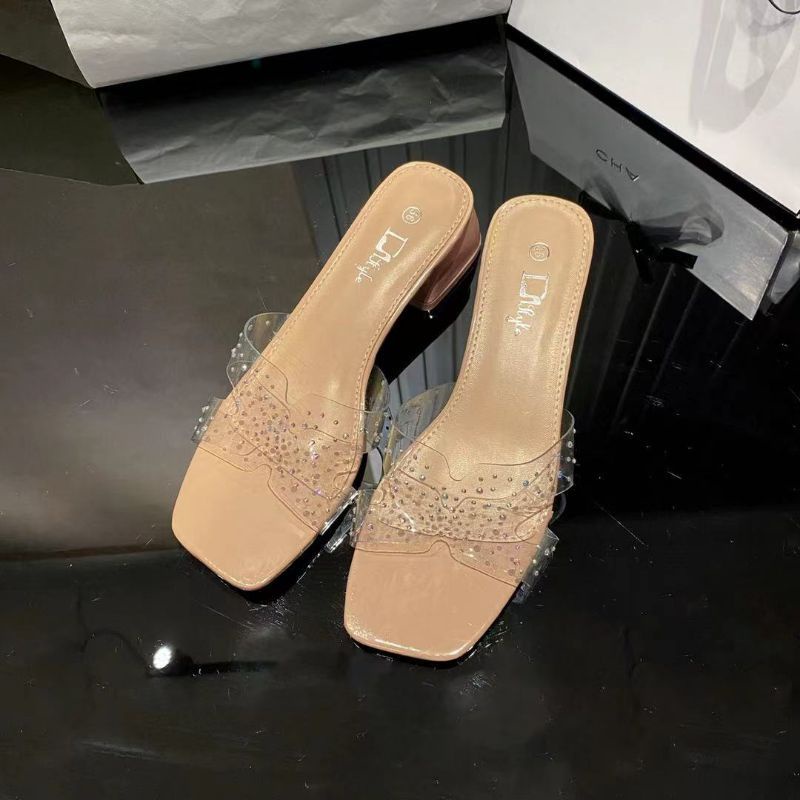 PJM 3024 CLASSY AFFORDABLE Sandals Fashion Design With Transparent