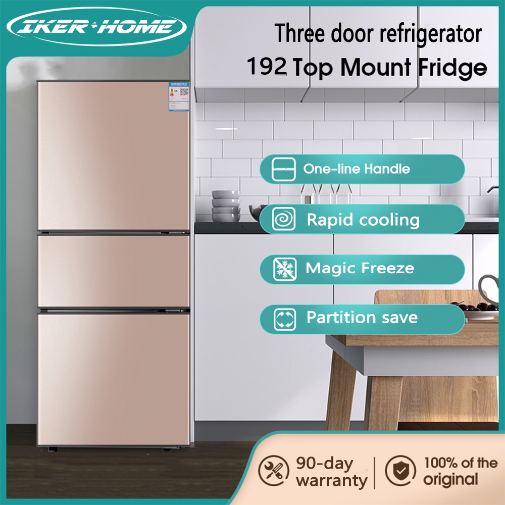 [Same day delivery] 6.8Cu ft/192L threedoor large capacity