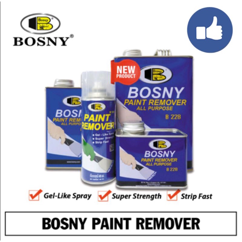 BOSNY PAINT REMOVER ALL PURPOSE 400CC, 400G, 800G Shopee Philippines