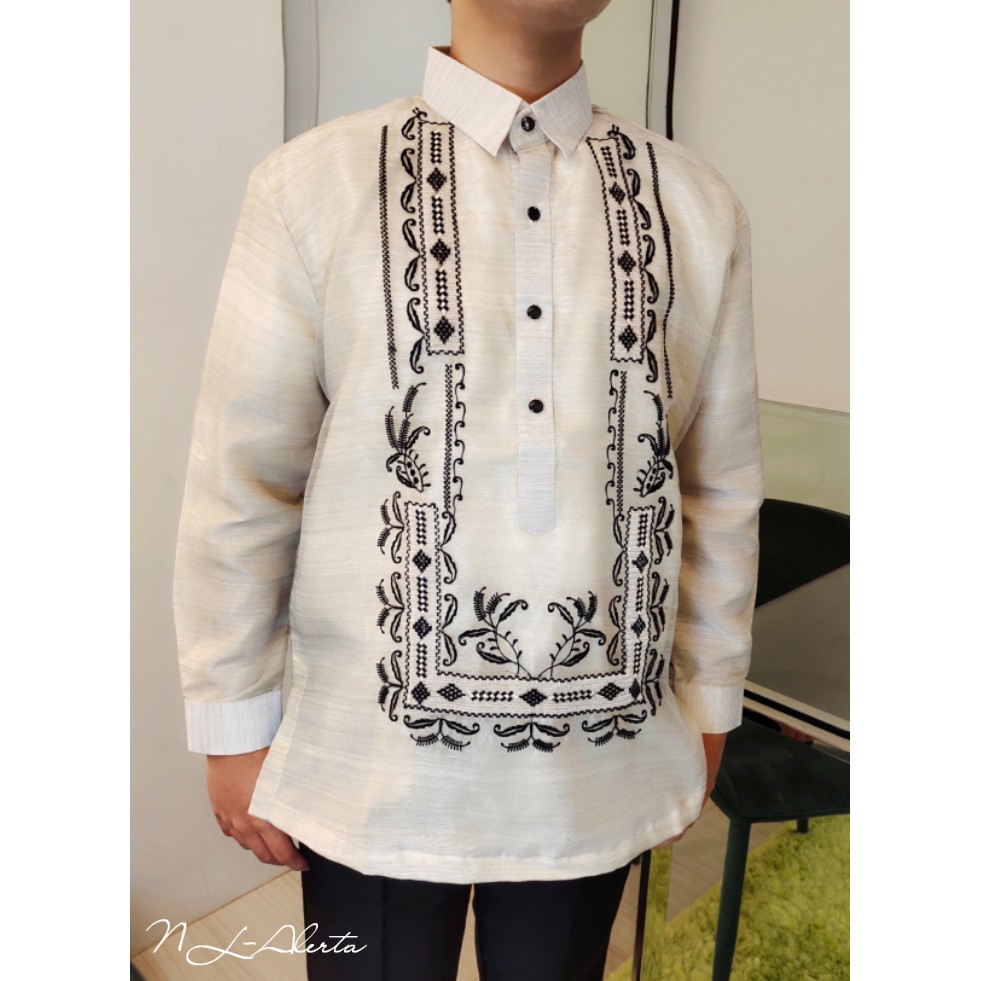 MODERN BARONG TAGALOG FOR MEN PURE EMBROIDERED | Shopee Philippines