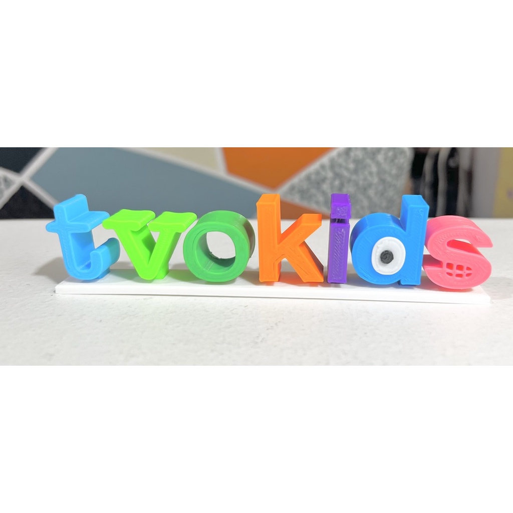 TVOKIDS Style Logo 3D Printed Letters 3D Printing Custom, 44% OFF