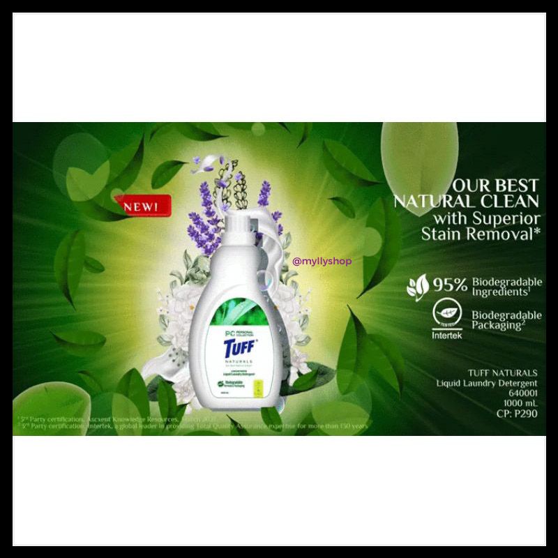 TUFF NATURALS LIQUID LAUNDRY DETERGENT 1000ML Shopee Philippines