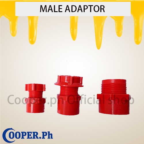 goflex PVC Orange Male Adapter With Locknut 1/2