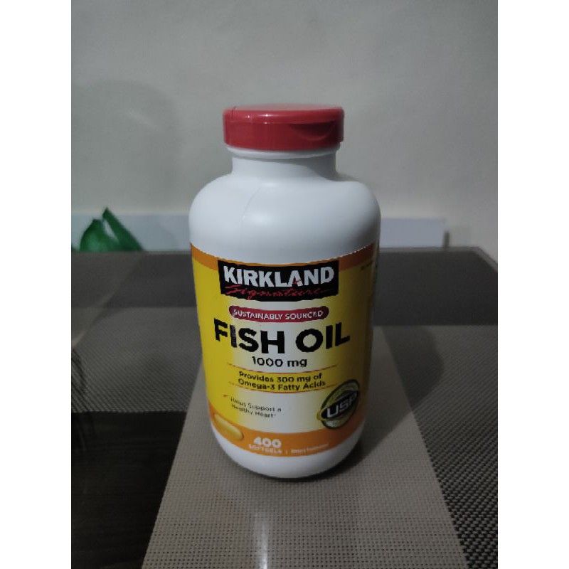 Kirkland Fish Oil 1000mg 400 softgel Shopee Philippines
