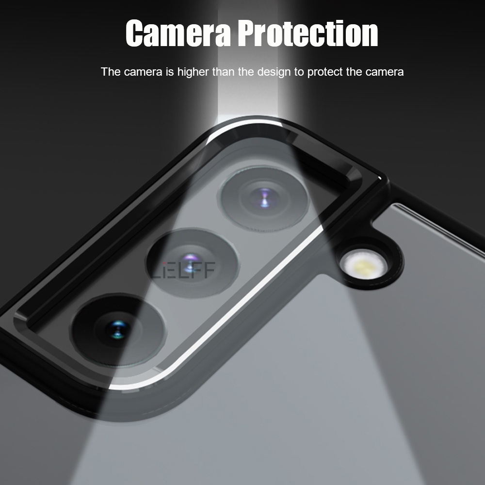 Metal Camera Protection Phone Case For Samsung Galaxy S24 S23 S22 S21 ...
