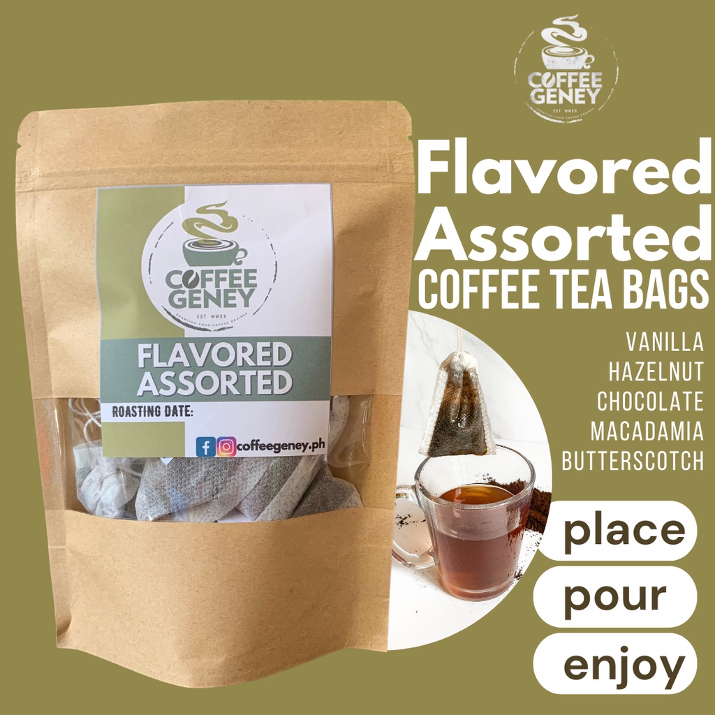 Flavored Assorted Coffee Tea Bags (10 Tea bags/ 20 Tea bags) Shopee