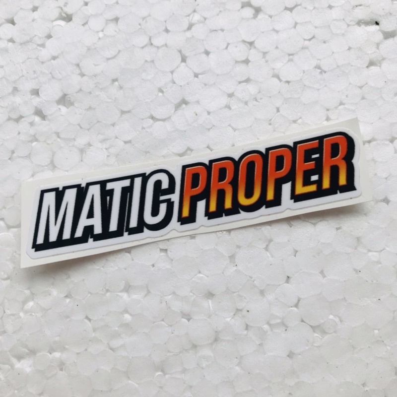 Glossy Laminated Orajet Proper Matic Sticker | Shopee Philippines