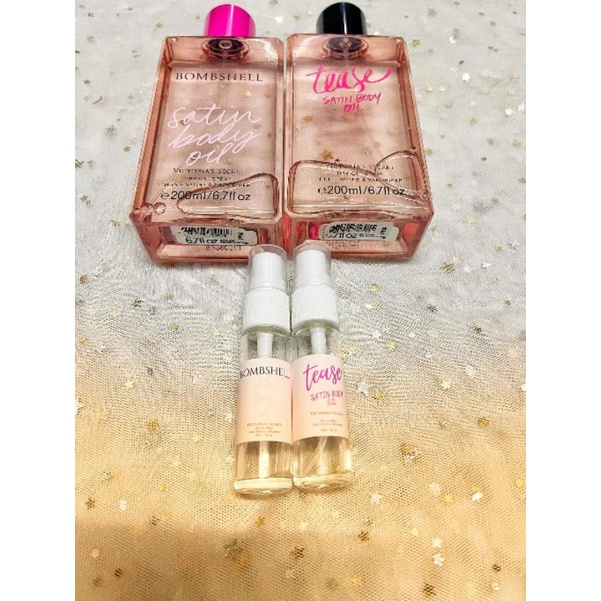 Tease satin body oil 2025