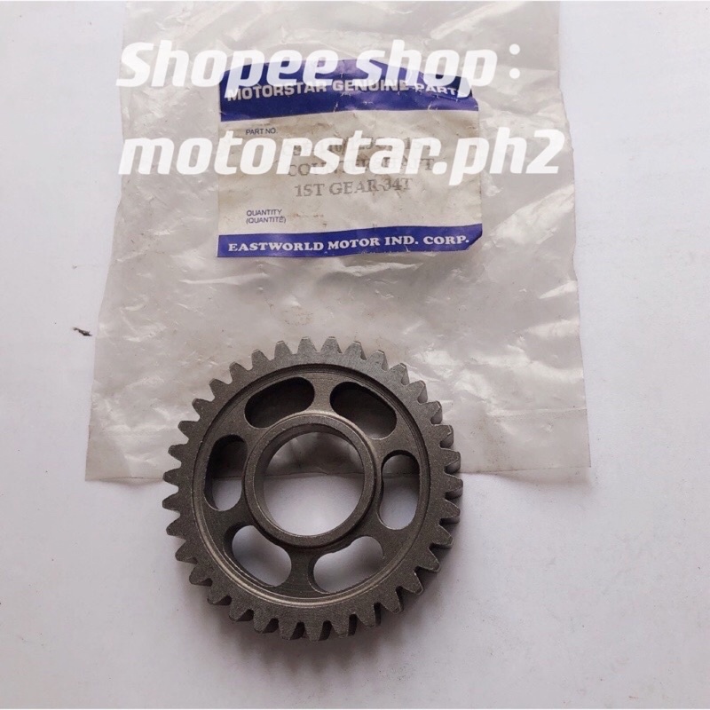 110/125CC MAIN SHAFT 1ST GEAR 34T MOTORSTAR For Motorcycle Parts ...