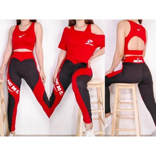 WOMENS 3-in-1 FITNESS WEAR SET, women gym outfit, workout clothes. plus  Size workout clothes, ladies