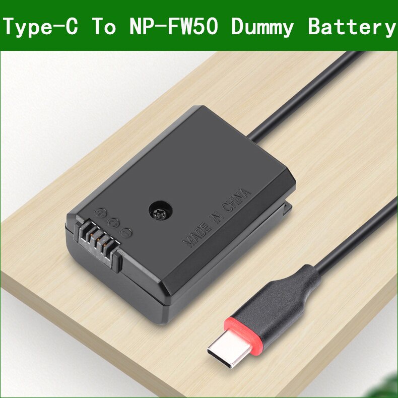 4X USB LADEKABEL NP-FW50 Dummy Batterie Feder Kabel für A7 A7R A7S A7M