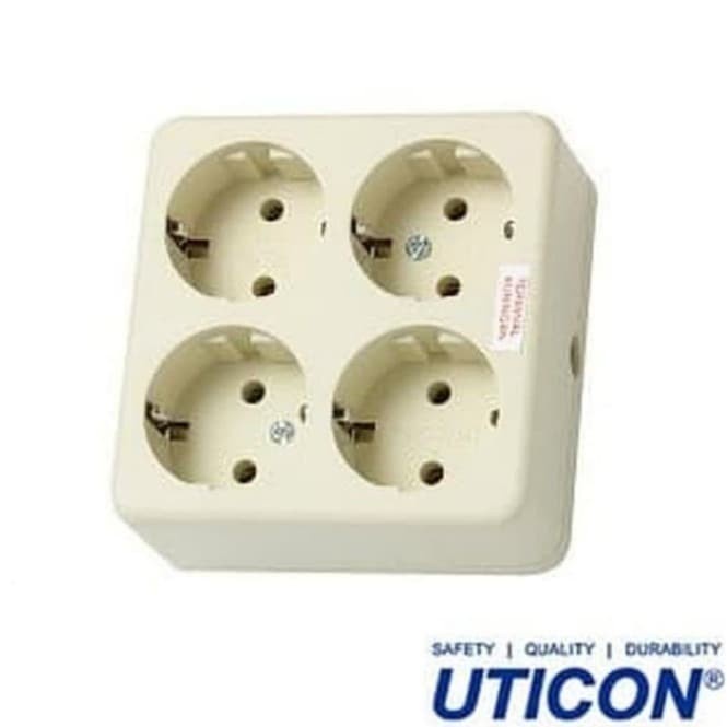 Uticon 4 Hole Grounded Socket ST 148 S Without Original SNI Cable ...