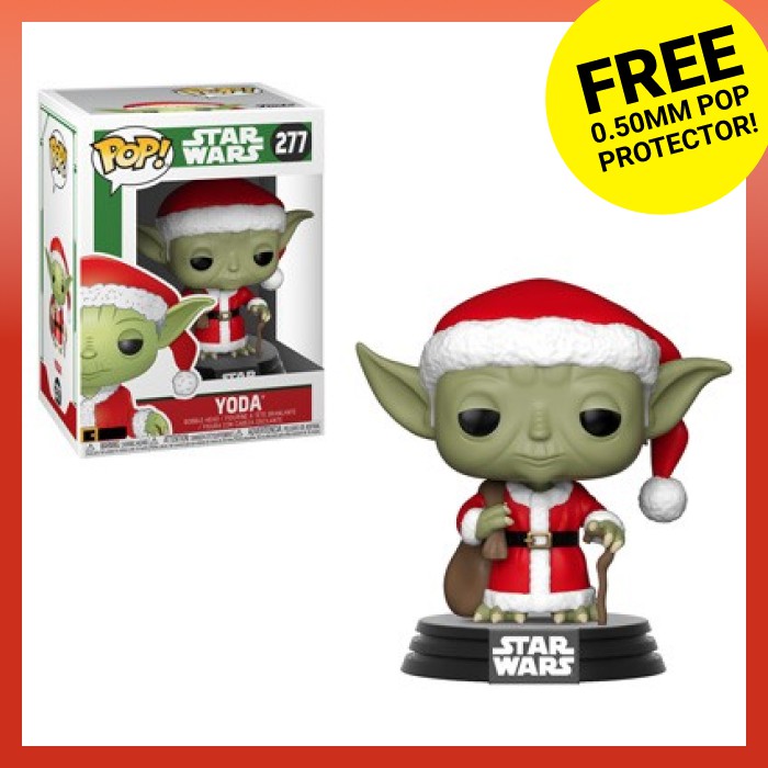 Santa yoda funko clearance pop