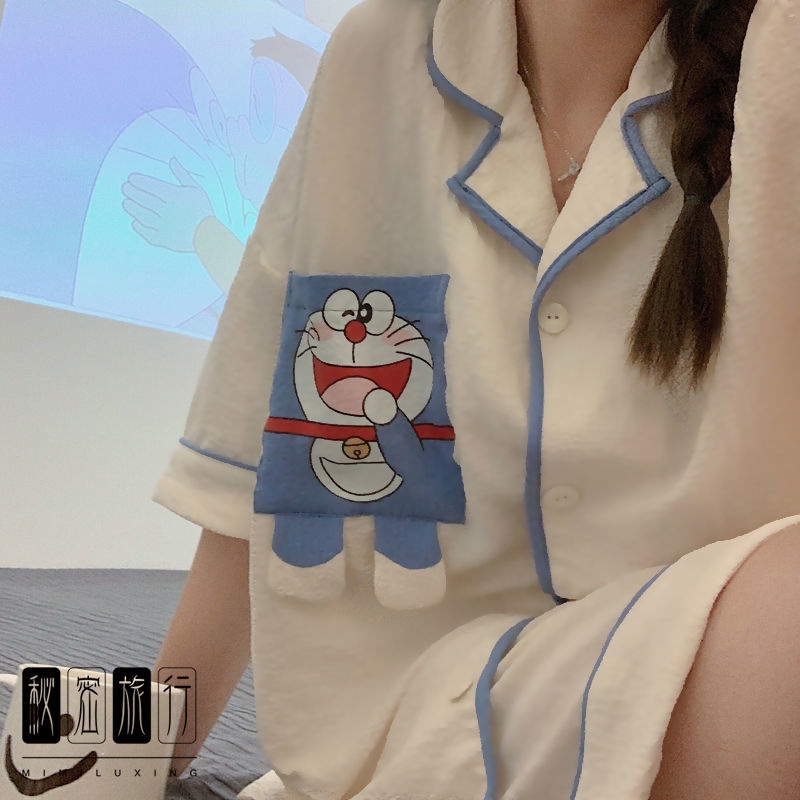 ins Japanese Style Jingle Cat Pajamas Female Summer Cute Cartoon ...
