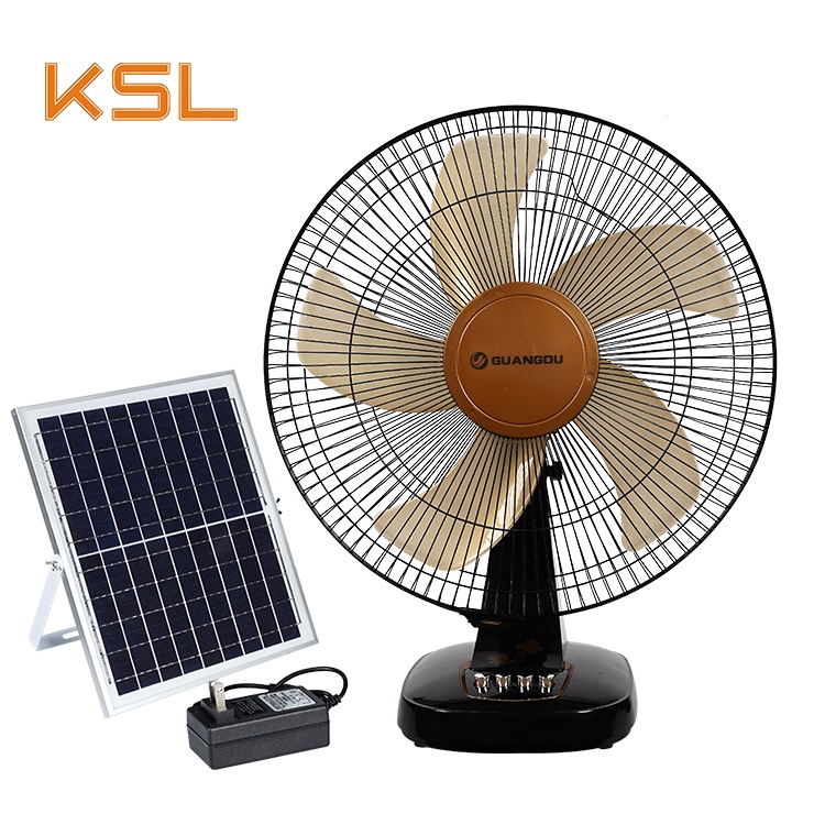 KSL 16inch Desk fans solar electric fan rechargeable solar fan with