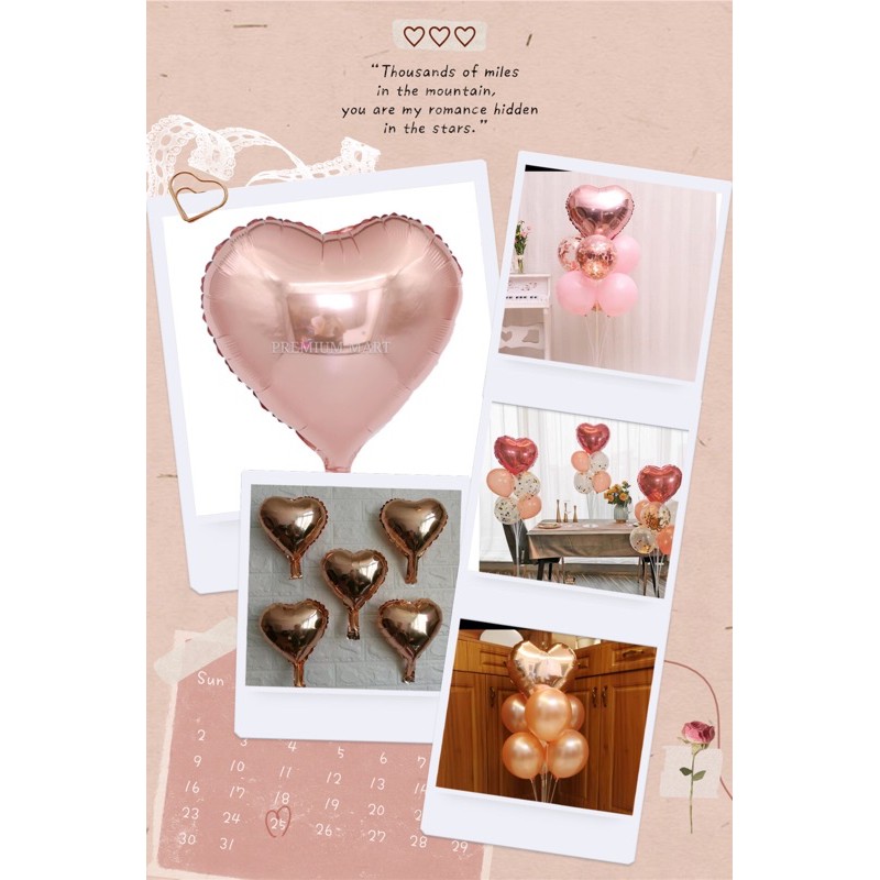 18inch Heart Shaped Love Aluminium Foil Balloon Valentines Day Marry Me ...