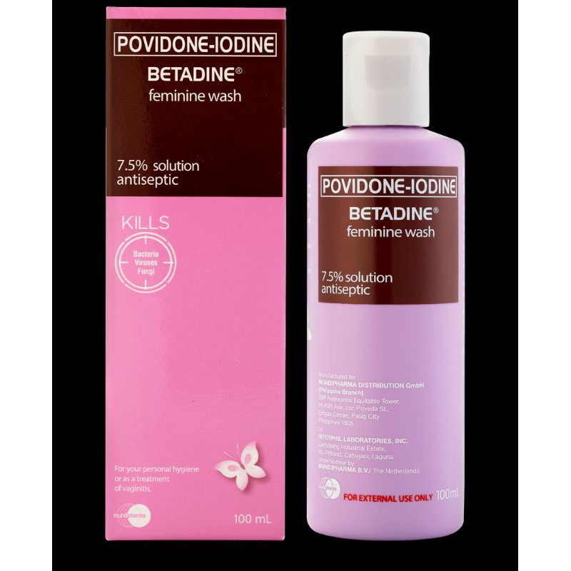 Betadine Feminine Wash (25 ml, 50 ml, 100 ml) Shopee Philippines