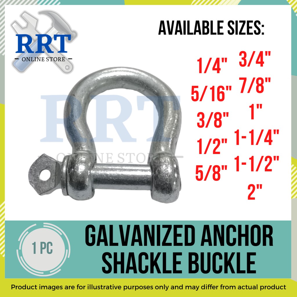 Galvanized Anchor Shackle Buckle (1-1/4