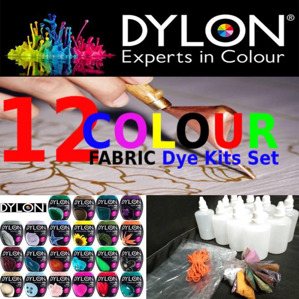TIE-DYE 12 BOTTLE KITS FOR ARTWORK & DESIGNS FOR STUDENTS | Shopee ...