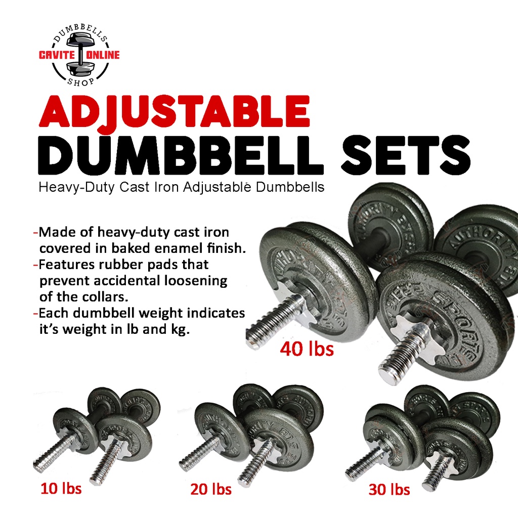 Gold's gym 40 lb best sale dumbbell set