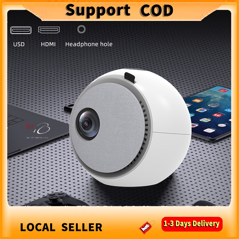 1080P Portable Mini Projector HD 4k Projector Home Theater Support IOS ...
