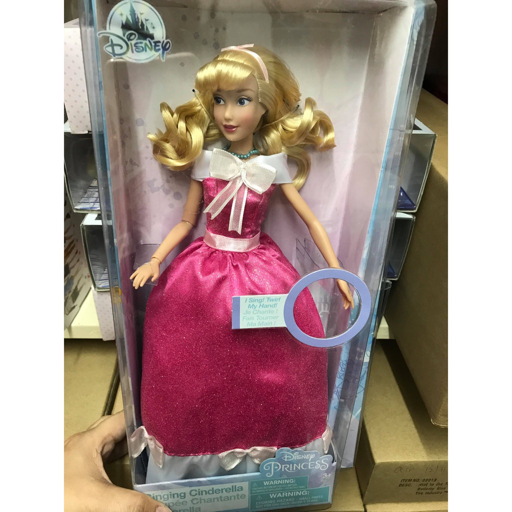 Disney Cinderella, Belle, Aurora Singing Doll Shopee Philippines