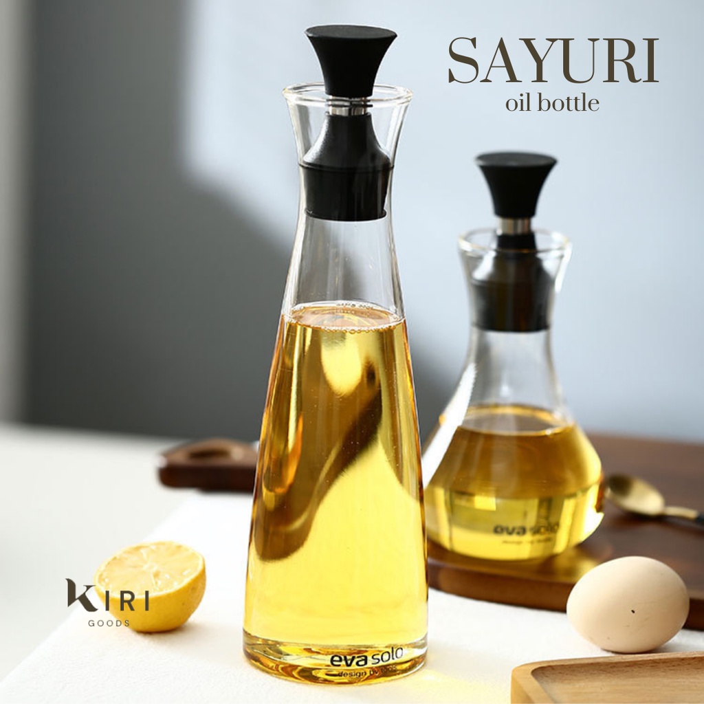 SAYURI Glass Oil Bottle/Aesthetic Cooking Oil Holder/Glass Oil Holder
