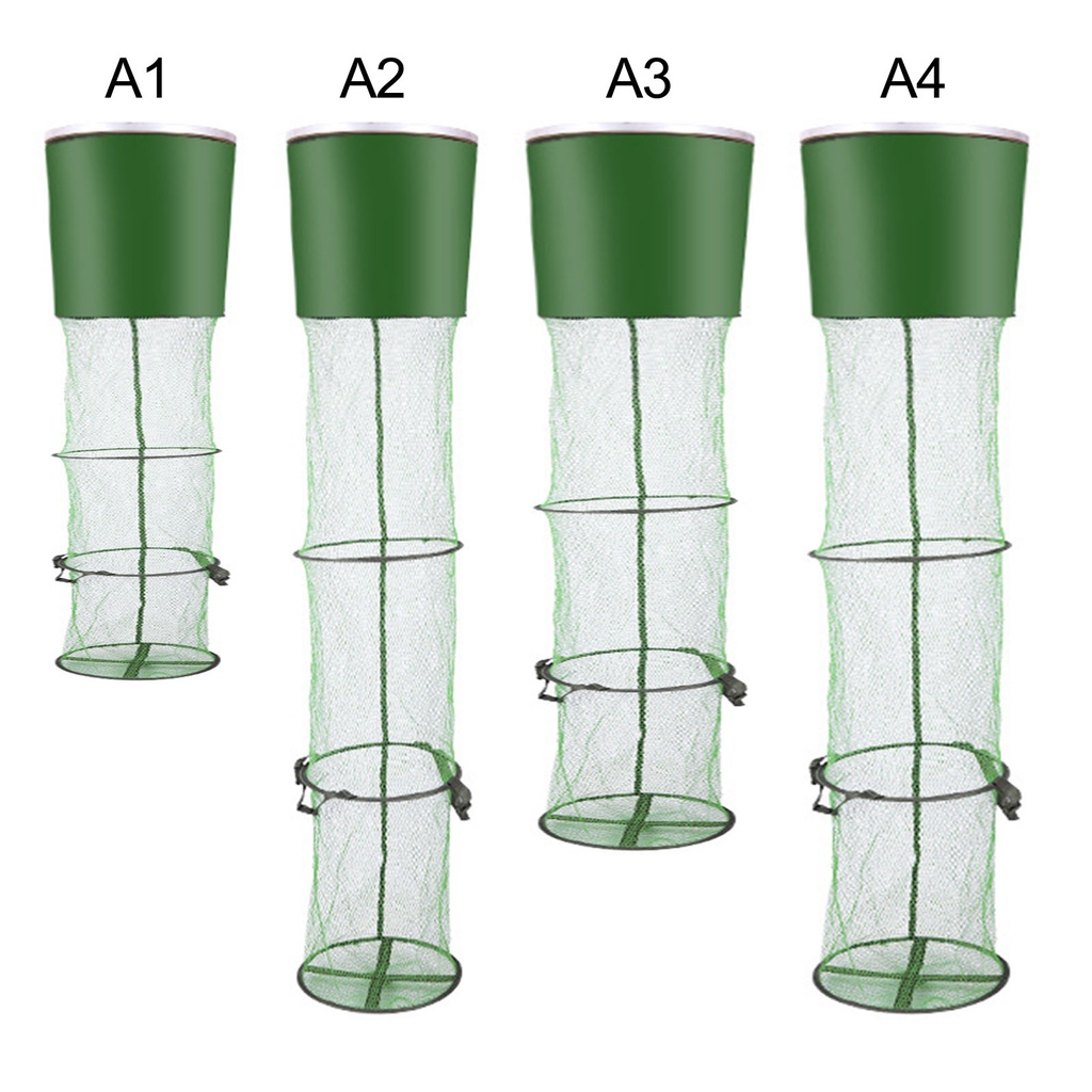 Fish Protection Collapsible Fishing Net Dip Cage Universal Positioning