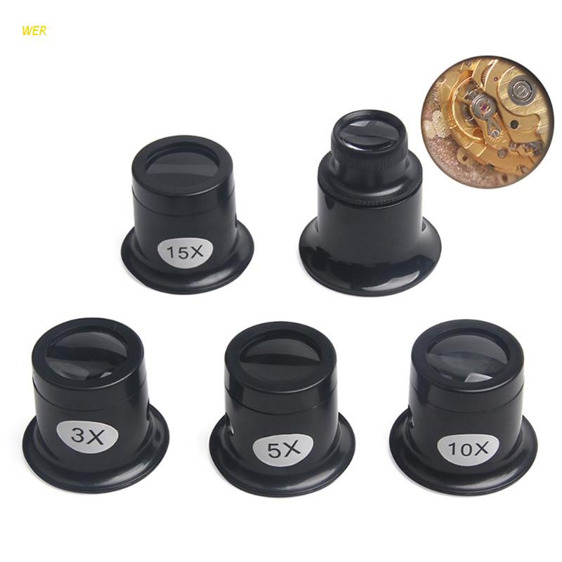 WER Monoculars Magnifier Magnifying Glass Watchmakers Loupe Lens