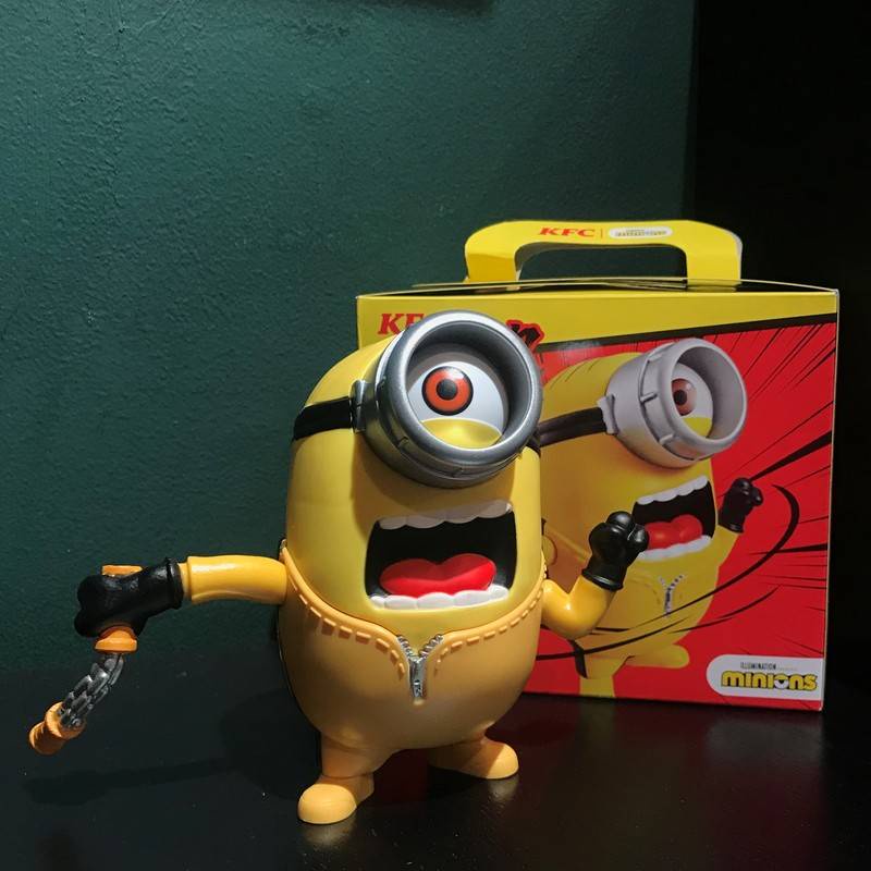 2021KFC Bruce Lee Minions, KFC interactive toys, Minions Whack-A-Mole ...