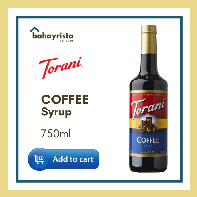 Torani COFFEE Syrup 750ml Shopee Philippines