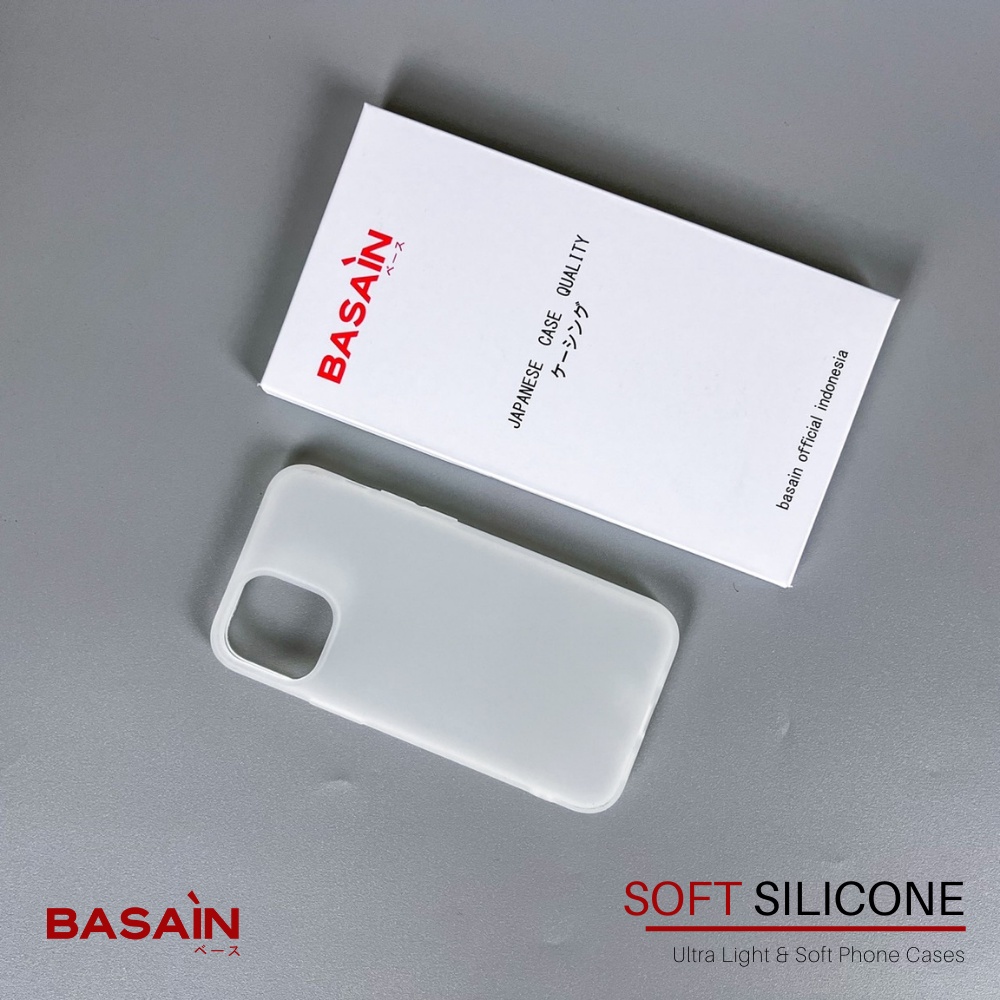 Casing iPhone 12 Pro Max Soft Silicone BASAIN Original Case - White ...