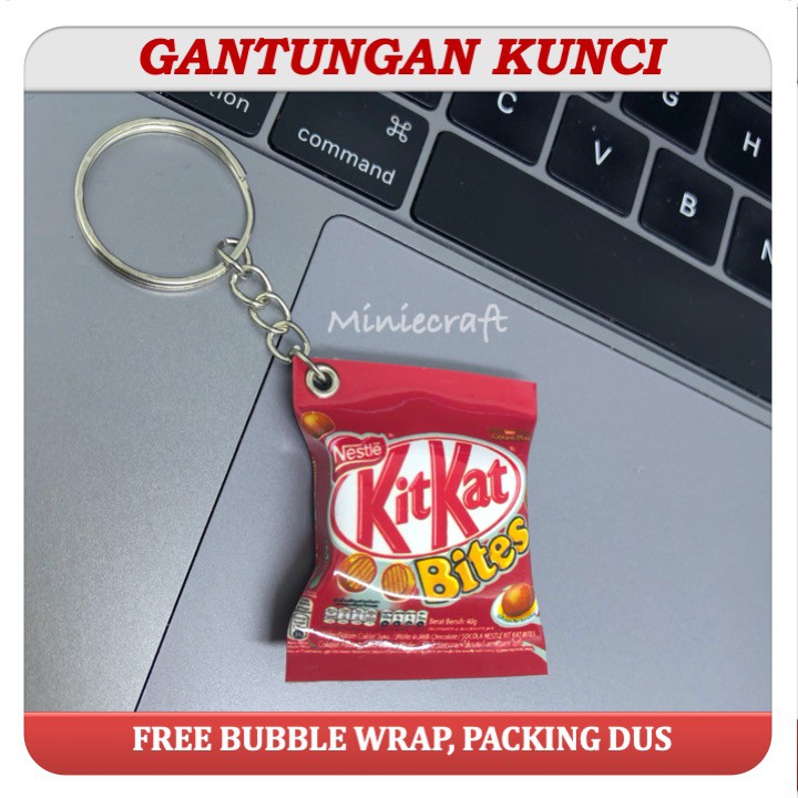 GANTUNGAN KITKAT BITES MINIATURE KEYCHAIN | Shopee Philippines