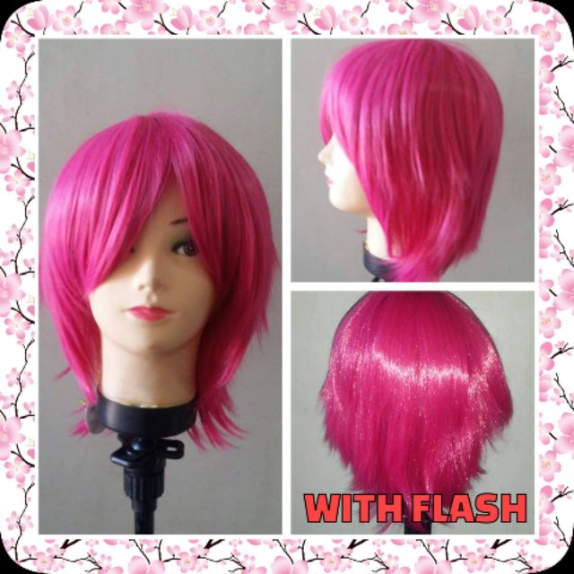 Cosplay Wig Bob Hot Pink Shopee Philippines 0512