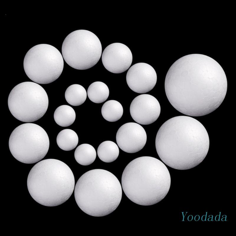 Yoo 100pcs DIY Modelling Polystyrene Styrofoam Foam Ball Xmas Wedding ...