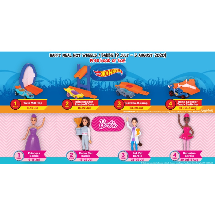McDonalds Happy Meal Barbie X Hotwheels 2021 Shopee Philippines