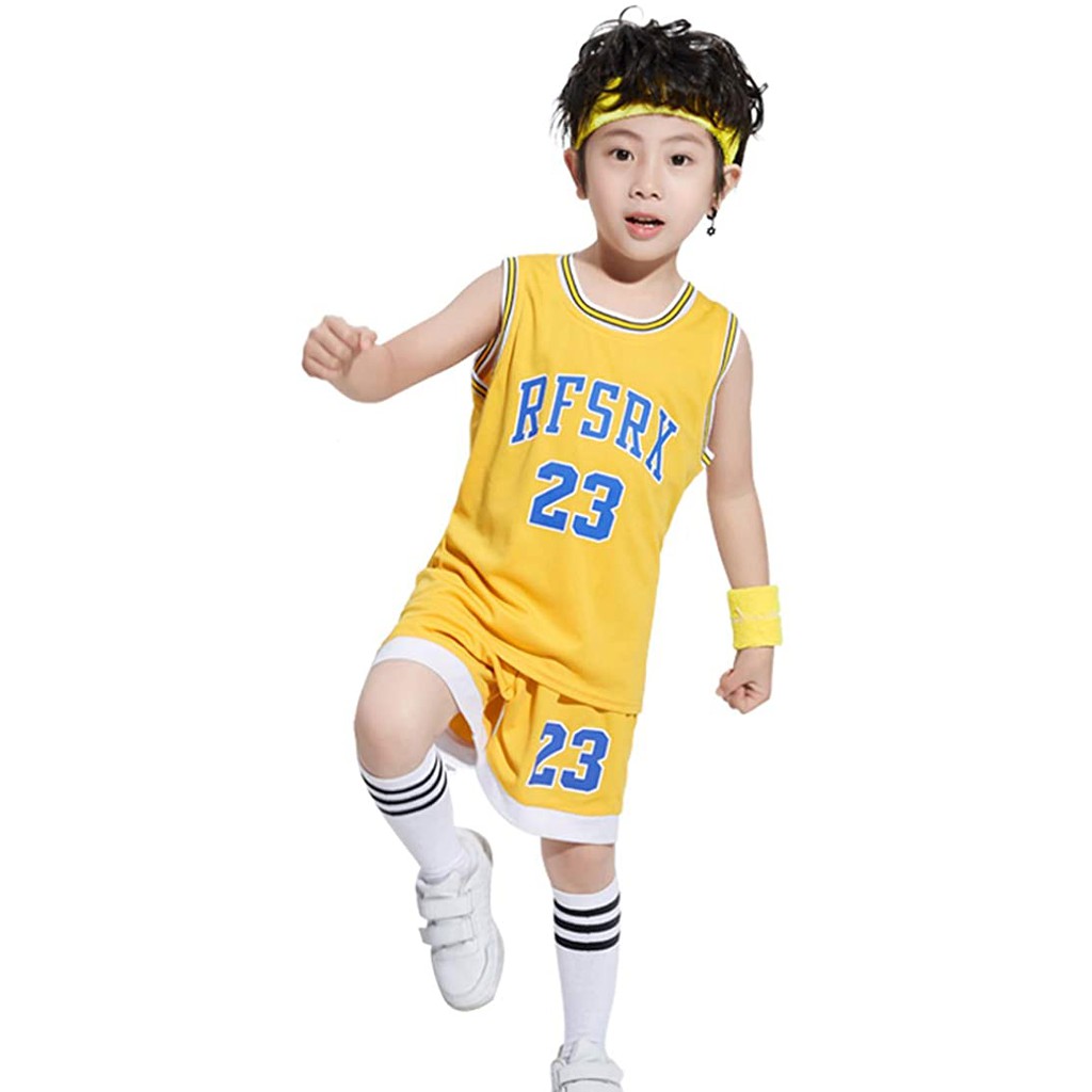 LOLANTA Boys 2 Piece Tank Top and Shorts Set, Kids Hip Hop Street Dance Costume Basketball Outfits