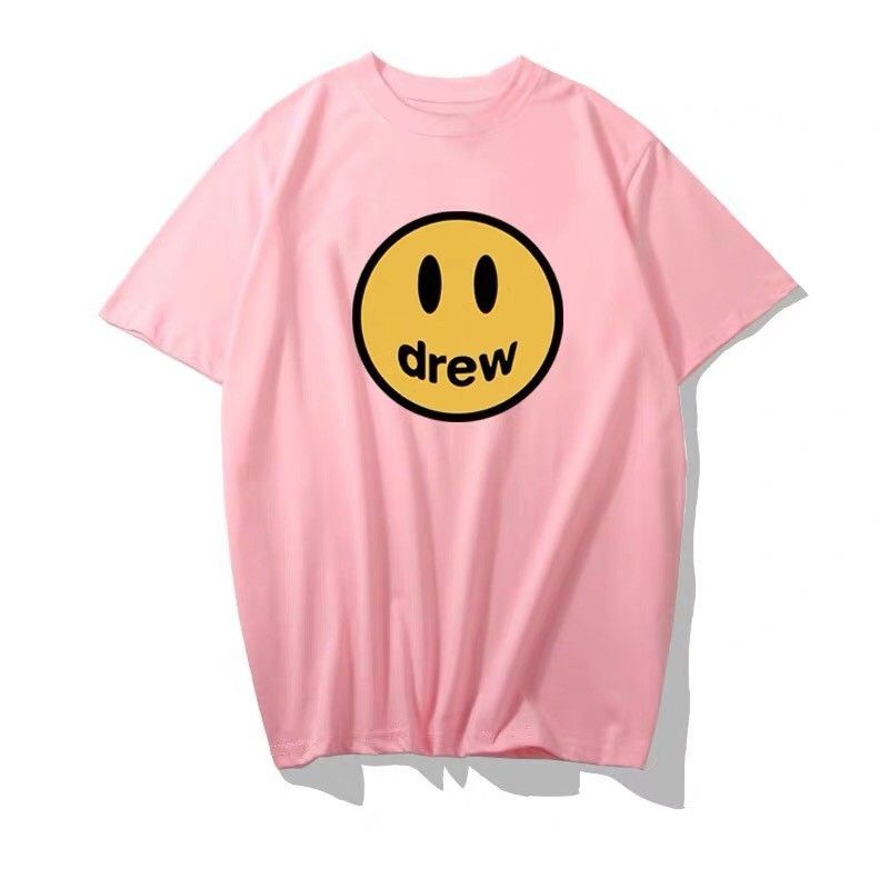 DREW Smiley T-shirt Pattern Casual Cotton Unisex Shopee Philippines