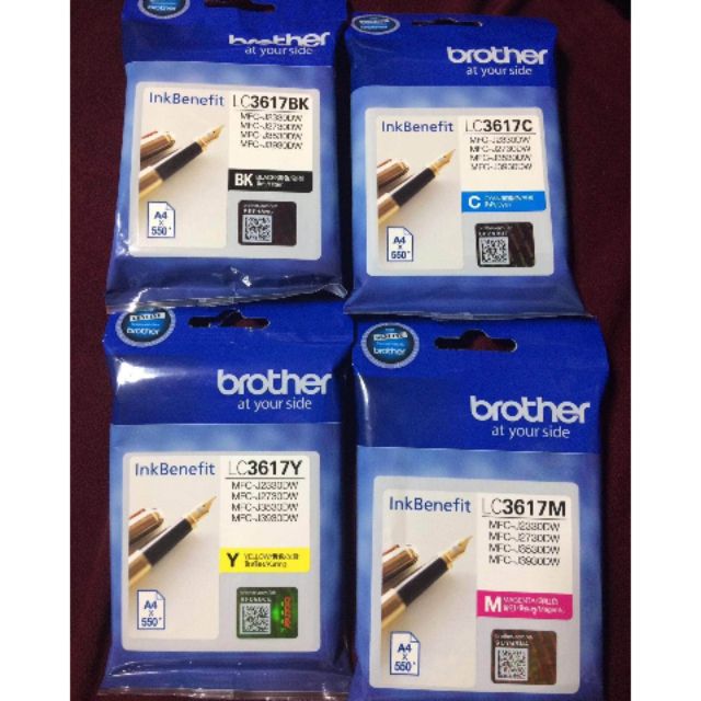 BROTHER LC3617 ORIGINAL INK CARTRIDGE /ALL COLORS | Shopee Philippines