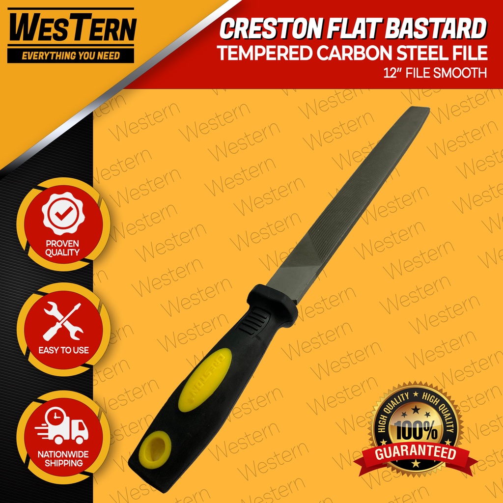 CRESTON Flat Smooth File 12