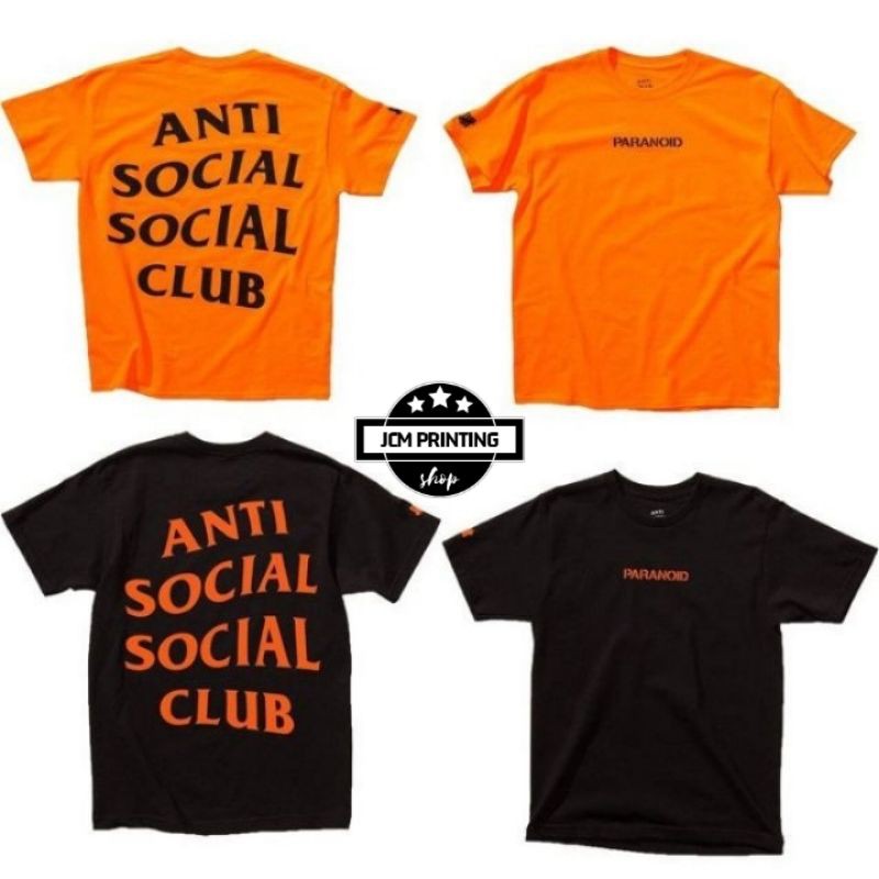 Anti social social outlet club paranoid t shirt