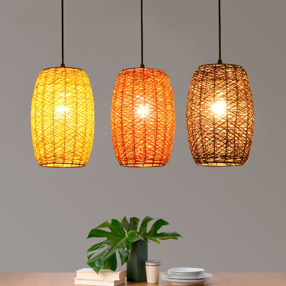 [READY STOCK] Custom Lamp Shades Ceilling Lampshade Rattan Woven ...