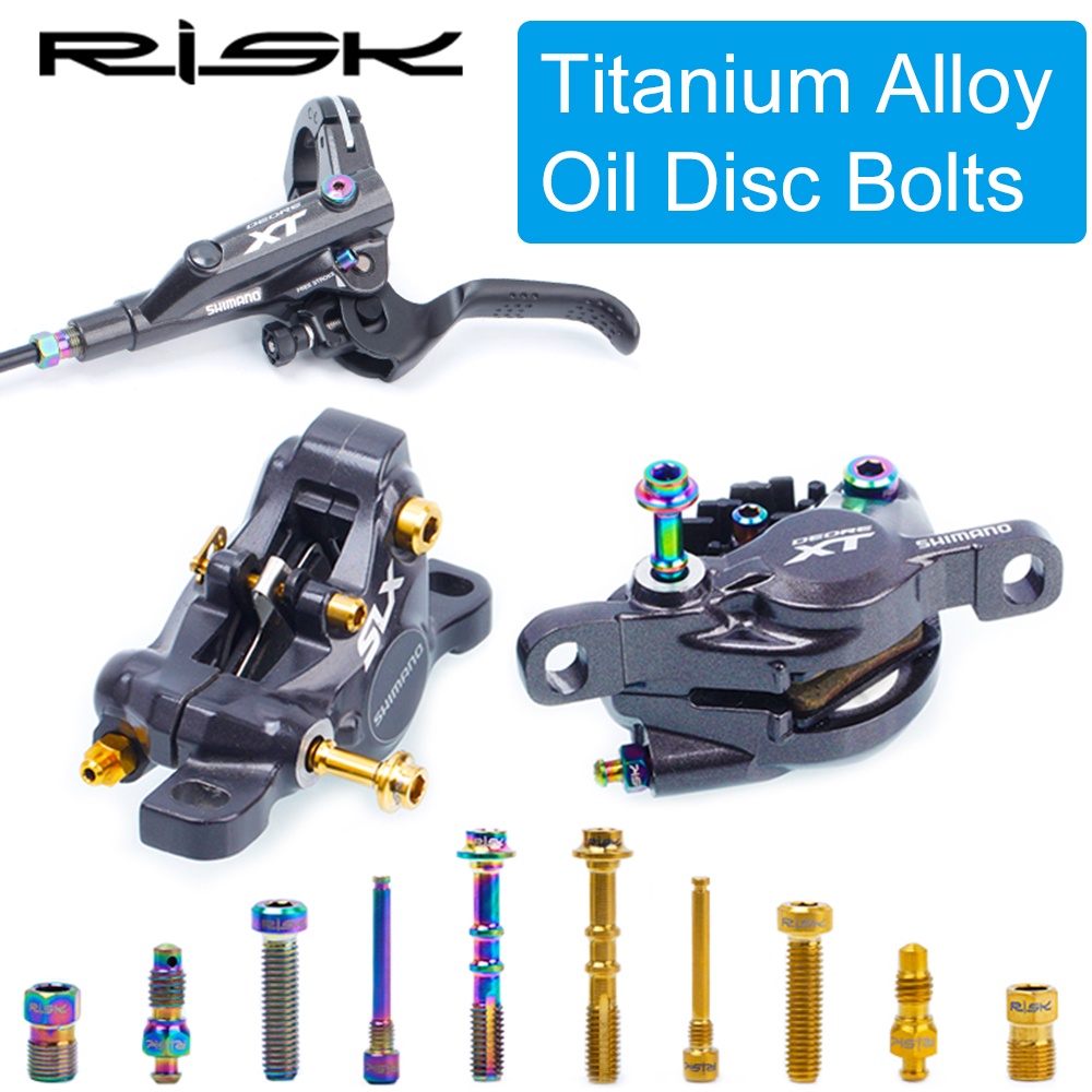 RISK Titanium Screw Bicycle Oil Disc Brake Clamp Bolts For SHIMANO/SRAM